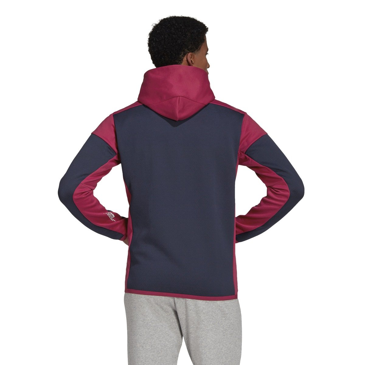 SWEATERS - Adidas Men ZNE AERORDY Full Zip Legend Ink Power Berry FT6131