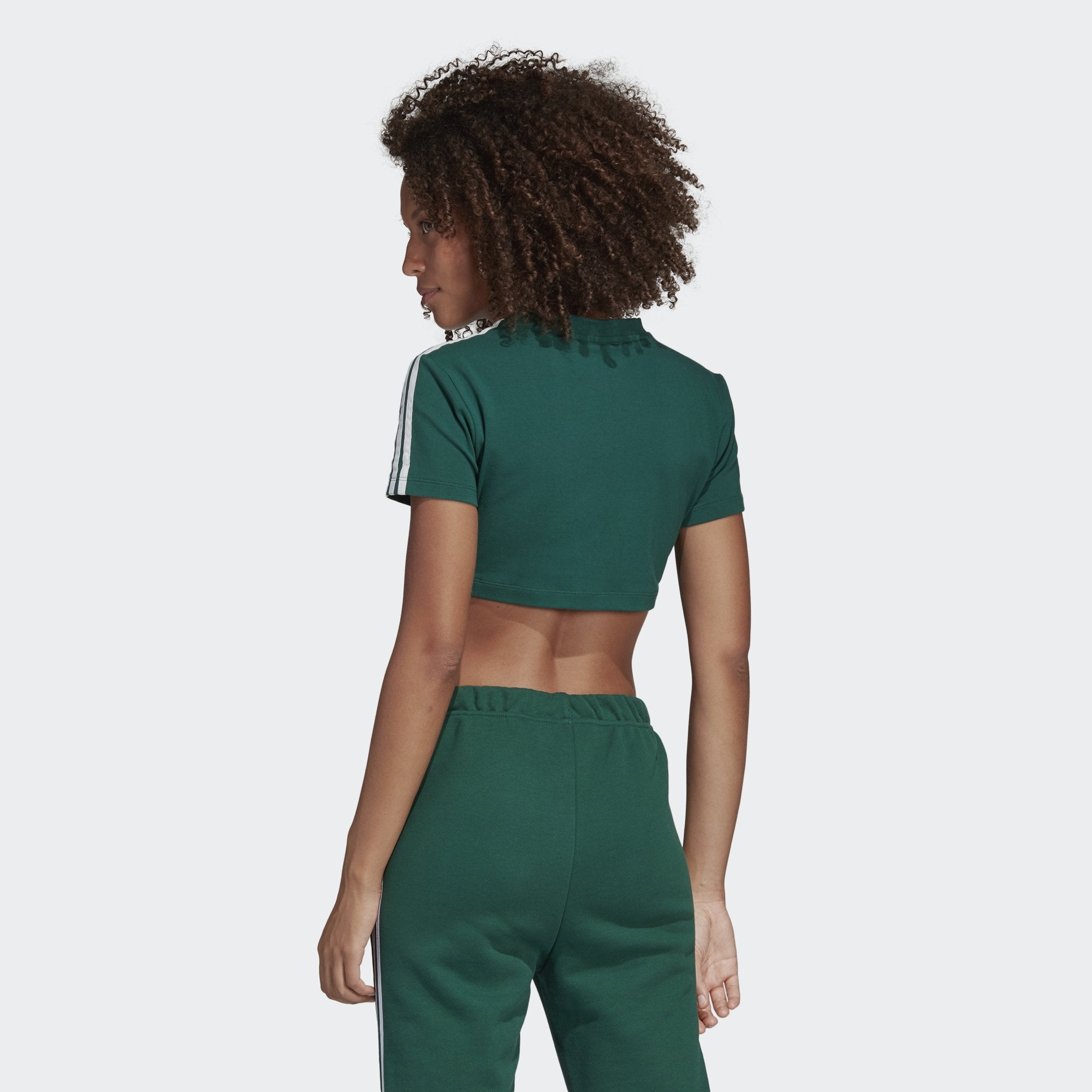 Adidas Originals Cropped Tee Women Green DV2631 - T-SHIRTS - Solestop.com - Canada