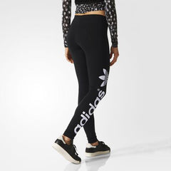ADIDAS ORIGINALS LINEAR LEGGINGS WOMEN BLACK WHITE AJ8081 - PANTS - Solestop.com - Canada