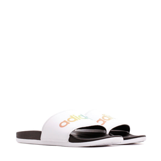 Adidas Originals Men Adilette Comfort White H02488 - FOOTWEAR - Canada