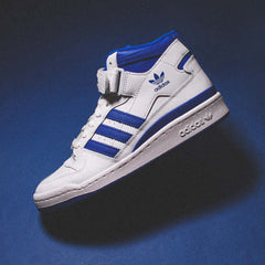 Adidas Originals Men Forum Mid White Blue FY4976 - FOOTWEAR - Canada