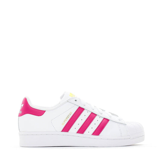 FOOTWEAR - ADIDAS ORIGINALS SUPERSTAR JUNIOR WHITE PINK B23644