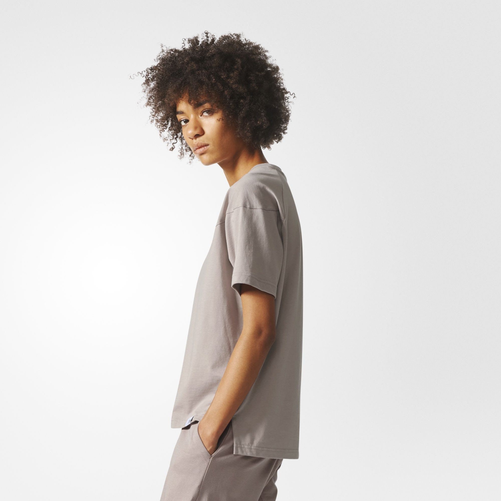 Adidas Originals Xbyo Tee T-shirt Vapour Grey Women BP6088 Secondary image