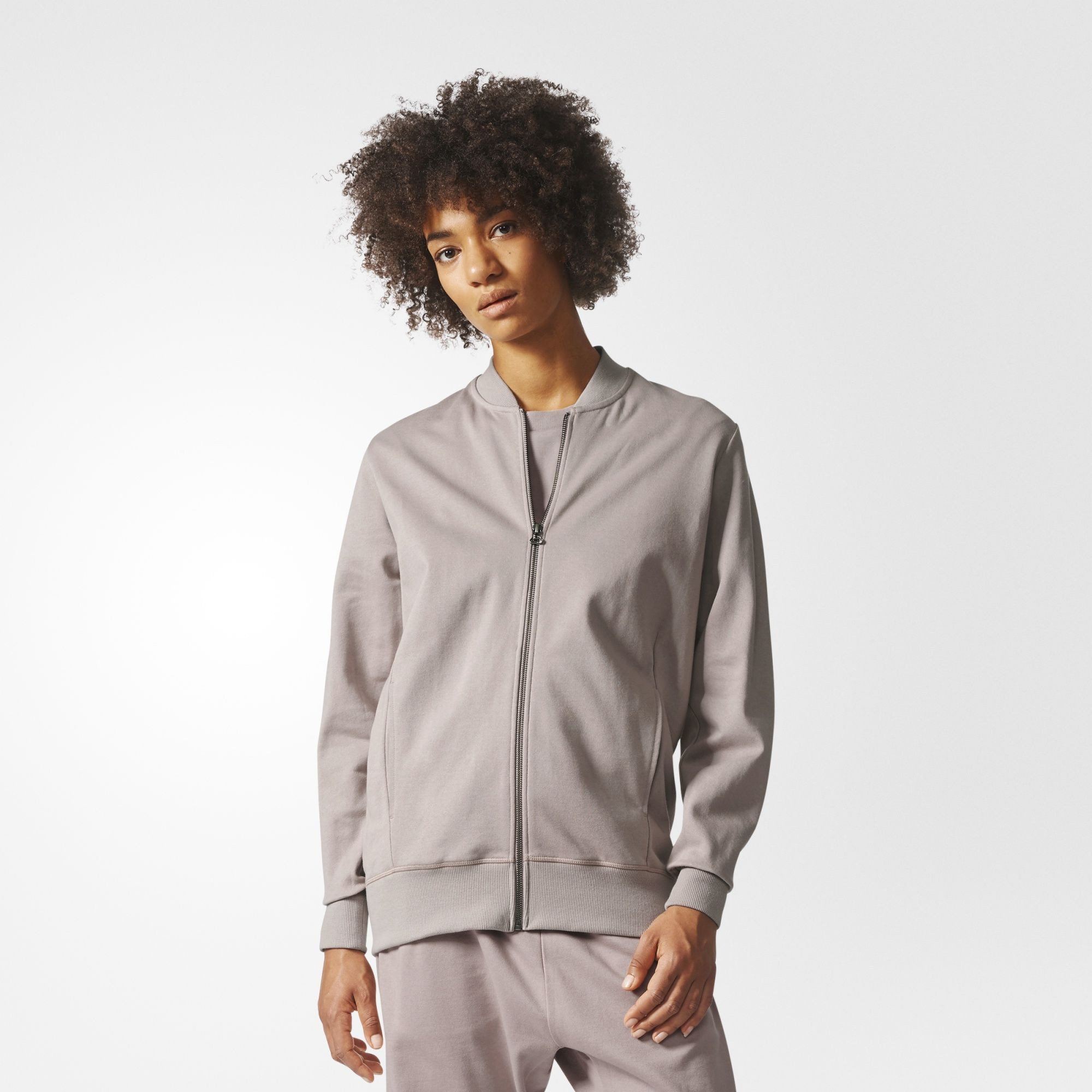 CLOTHING - Adidas Originals Xbyo Track Top Jacket Vapour Grey Women BP6096