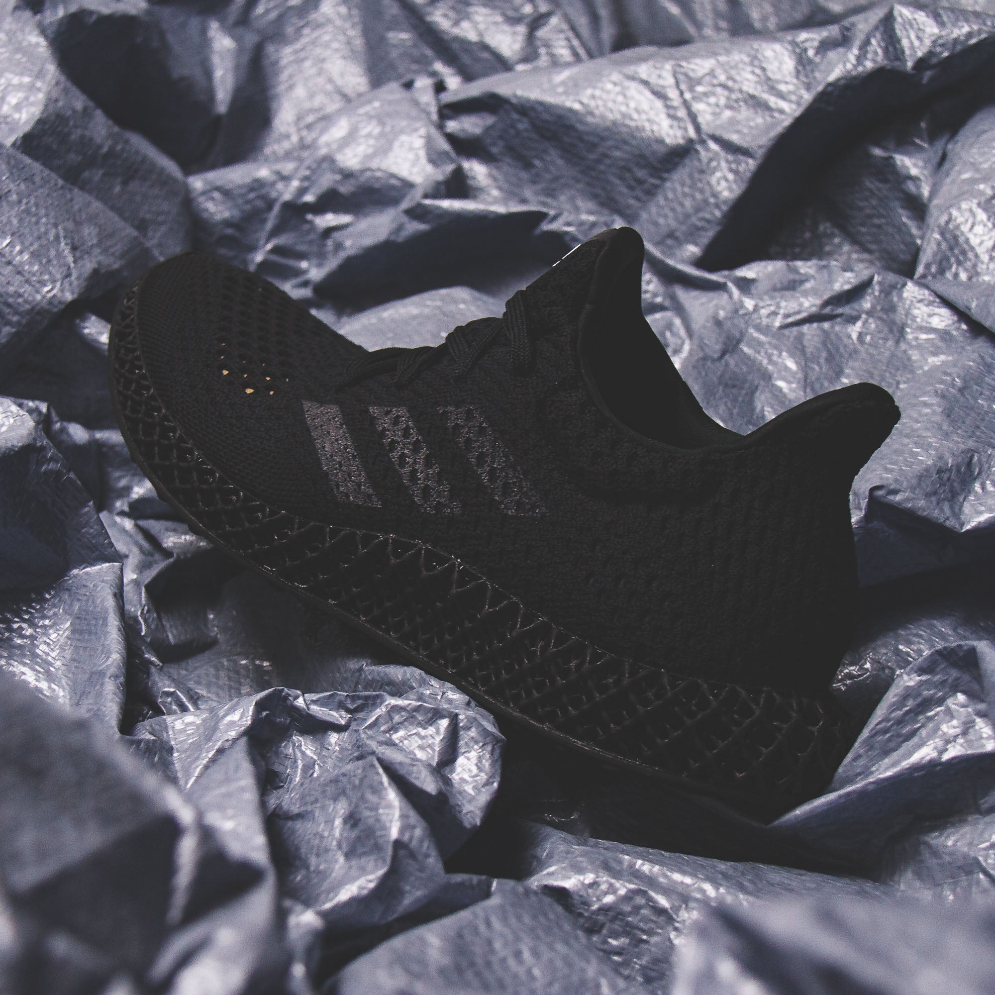 Adidas Running Men 4D Futurecraft Triple Black Q46228
