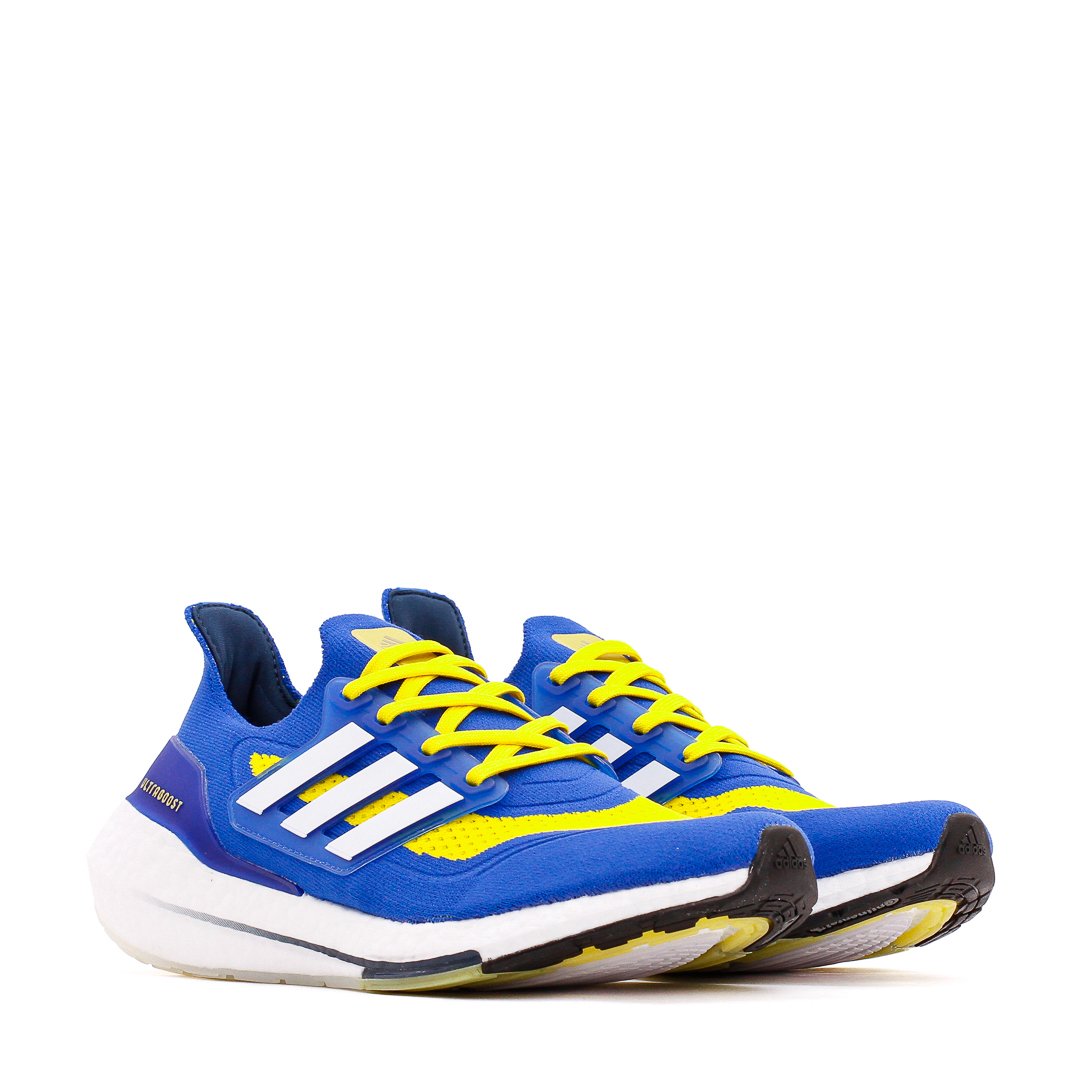 Adidas Running Men Ultraboost 21 Blue Yellow FZ1926 Secondary image