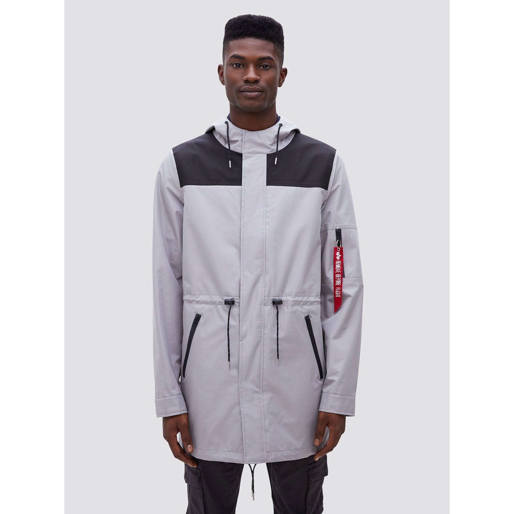 Alpha Industries Deluge Ripstop Fishtail Field Coat New Silver Men MJD49000C1-041 Secondary image