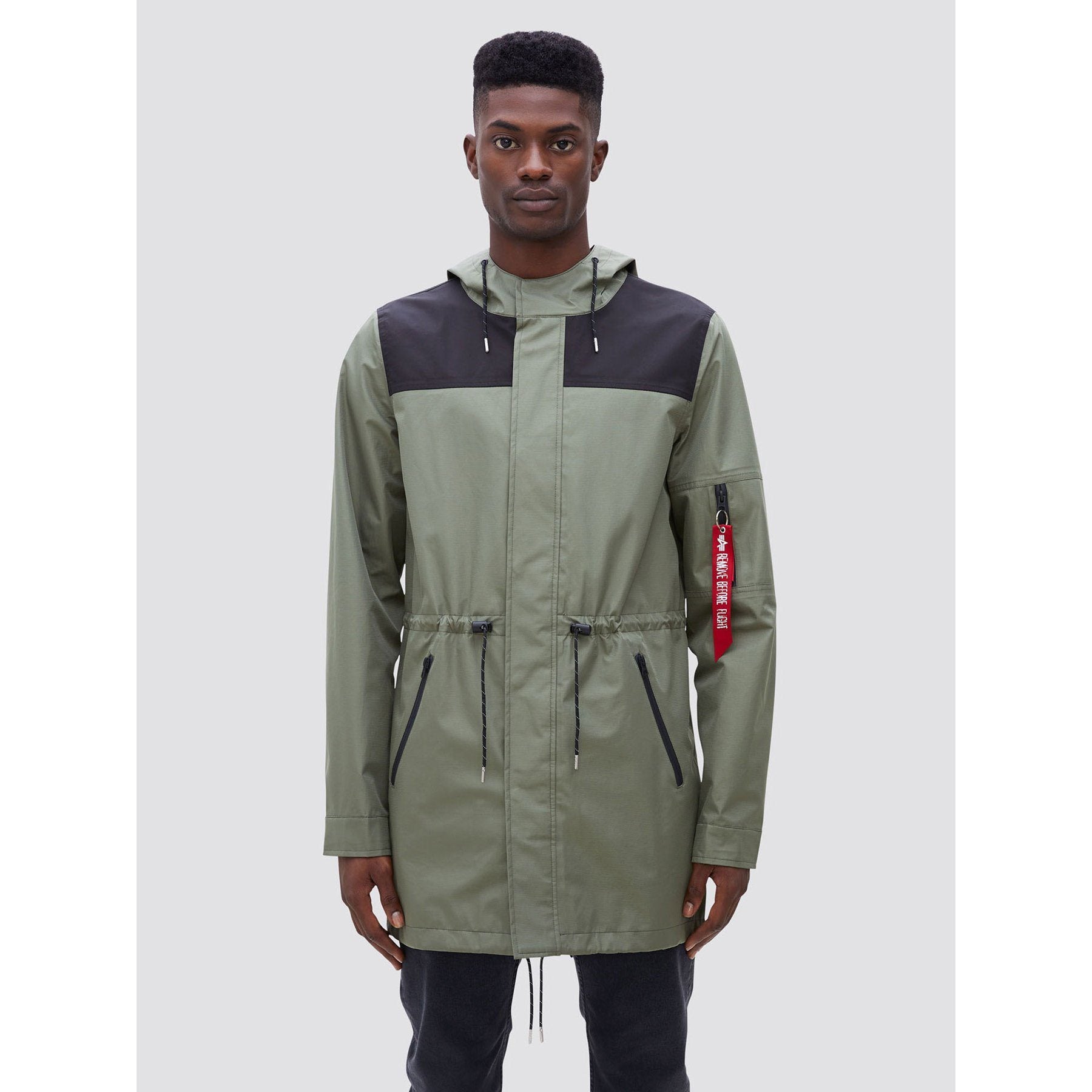 OUTERWEAR - Alpha Industries Deluge Ripstop Fishtail Field Coat Sage Men MJD49000C1-310