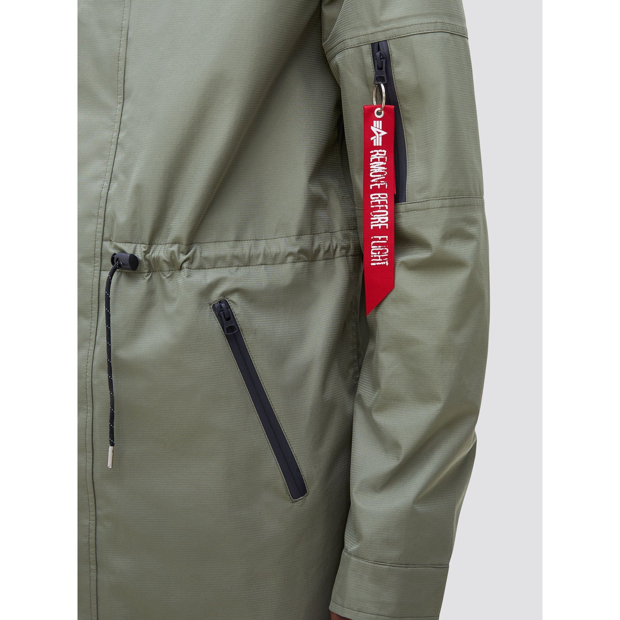 OUTERWEAR - Alpha Industries Deluge Ripstop Fishtail Field Coat Sage Men MJD49000C1-310