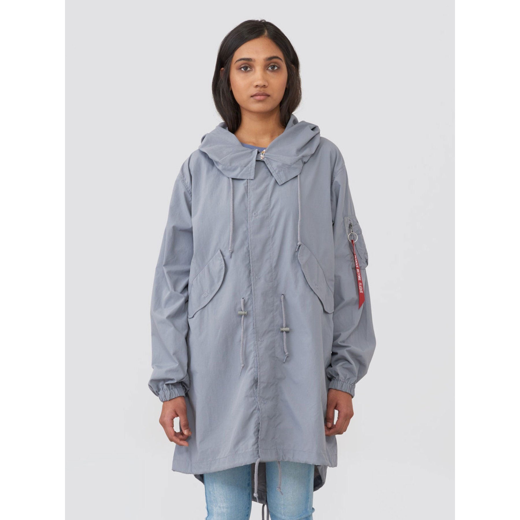 OUTERWEAR - Alpha Industries Shell Fishtail Parka Cadet Grey Women WJS49000C1-053