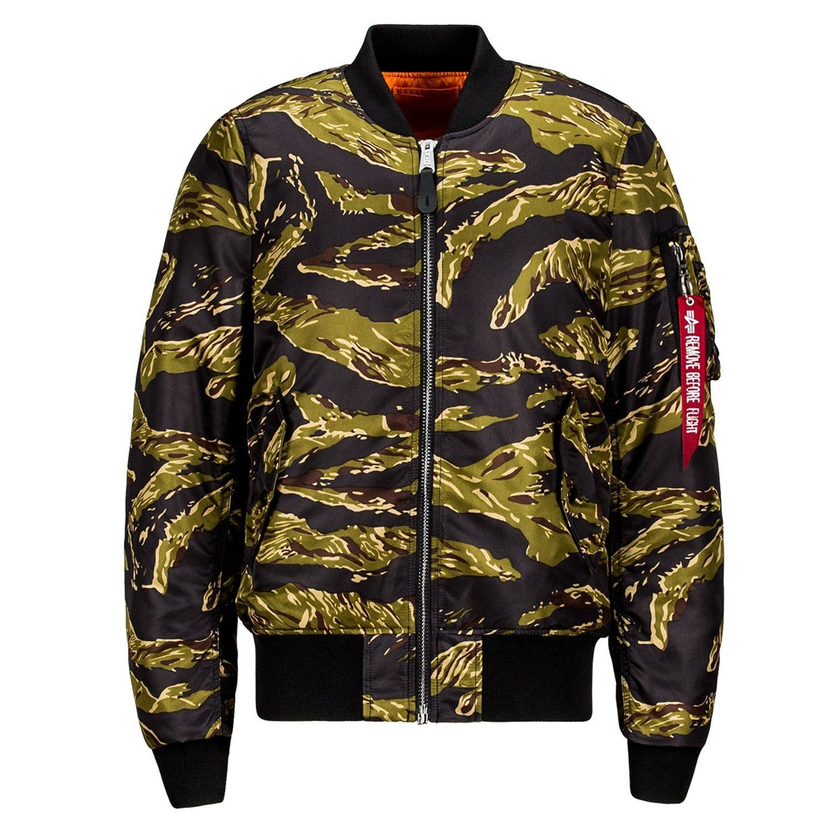 OUTERWEAR - Alpha Industries Slim Fit Ma-1 Flight Jacket Tiger Camo MJM44530C1-952 Main image
