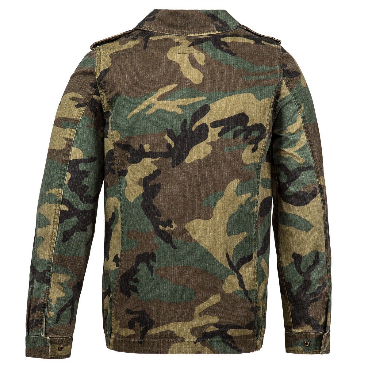 Alpha Industries Women W F-2 French Field Coat Woodland Camo Jacket Wjf48003c1-961 Secondary image
