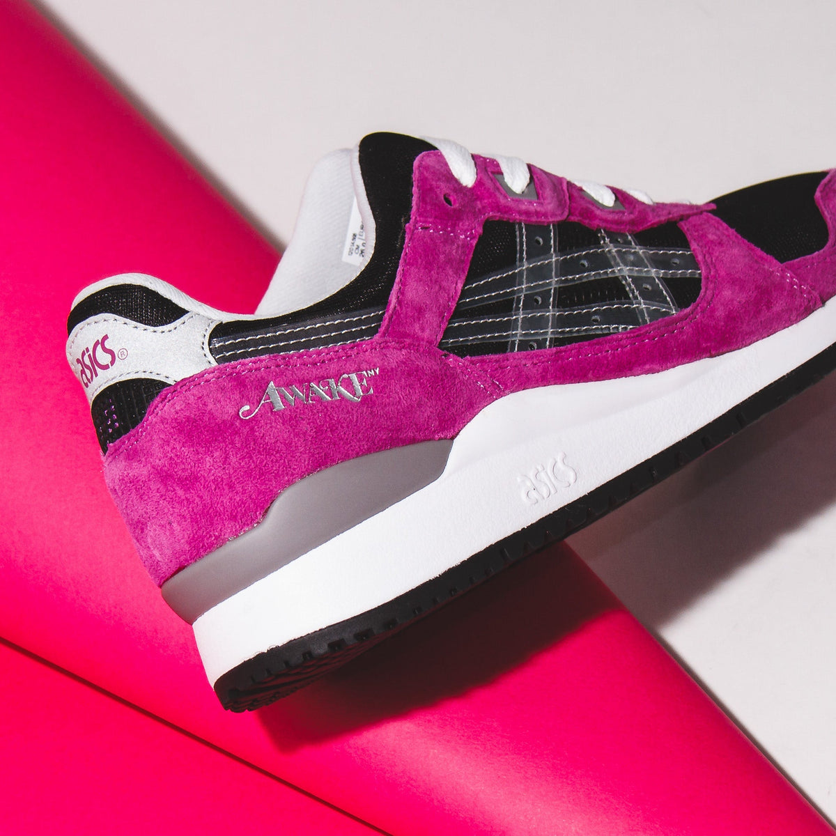 Asics Men x Awake NY Gel-Lyte III OG Black Pink 1201A568-001 - FOOTWEAR - Canada