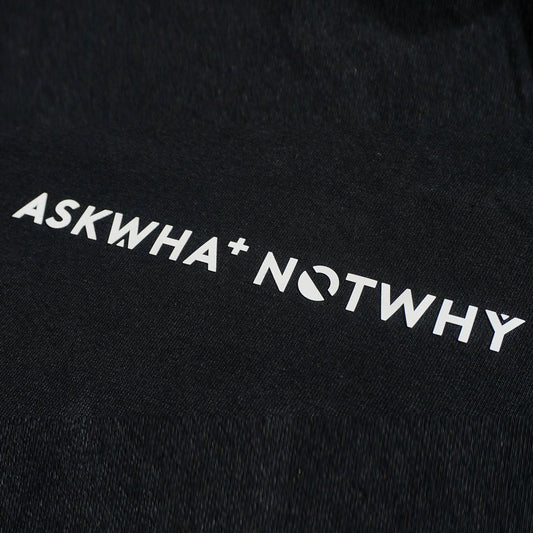 AskWhatNotWhy Launch Edition Logo T-Shirt Black WHLET001 - T-SHIRTS - Canada
