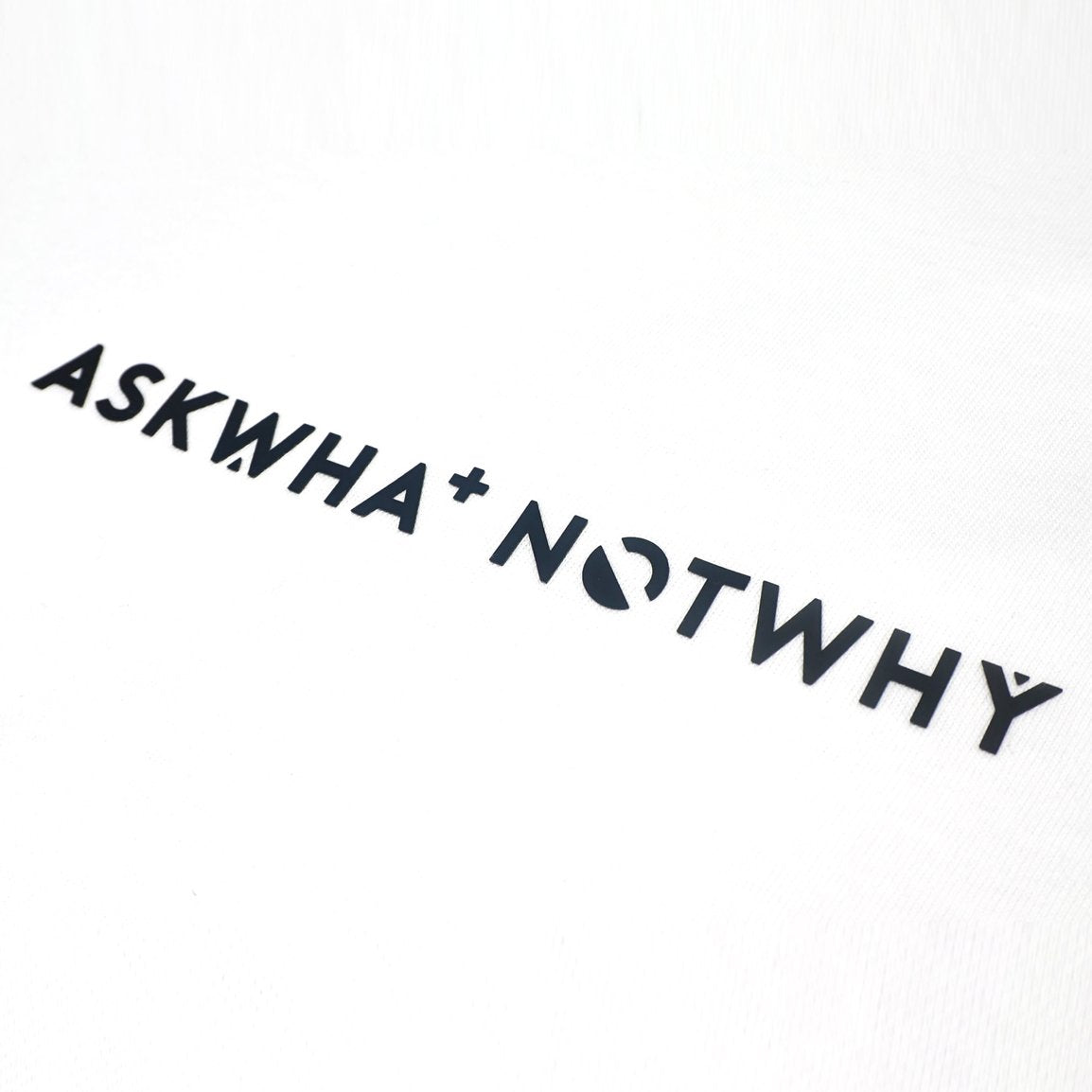 AskWhatNotWhy Launch Edition Logo T-Shirt White WHLET002 Secondary image