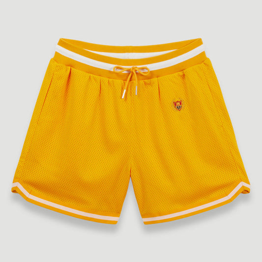 Bel-Air Athletics Men Basketball Short Emb Crest Gold - SHORTS - Canada