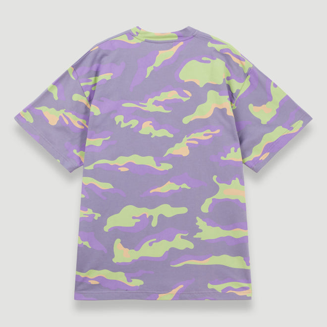 Bel-Air Athletics Men Camo Regular T-Shirt Emb Logo Lilac Secondary image