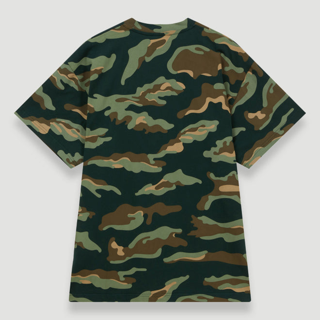 Bel-Air Athletics Men Camo Regular T-Shirt Emb Logo Military Green Secondary image