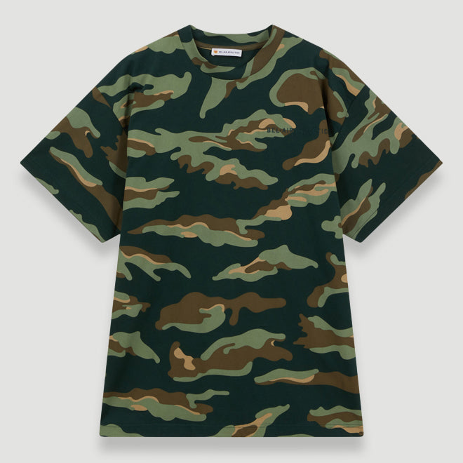 Bel-Air Athletics Men Camo Regular T-Shirt Emb Logo Military Green - T-SHIRTS - Canada Main image