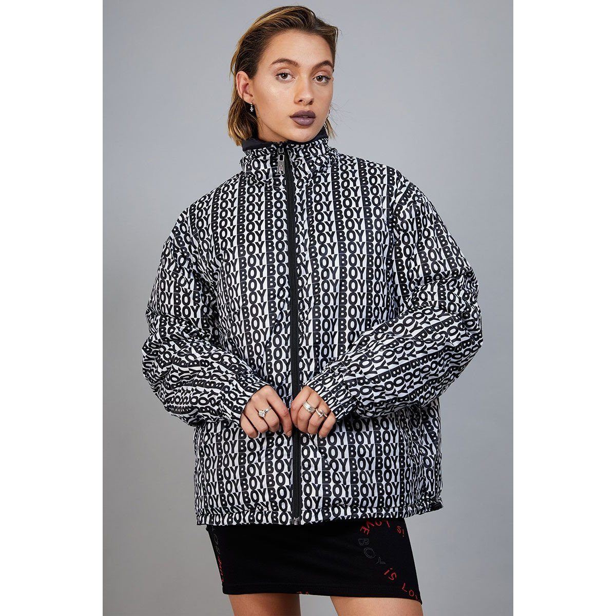 Boy London Boy Stripe Eagle Down Reversible Jacket BOYL201810-BLK Secondary image
