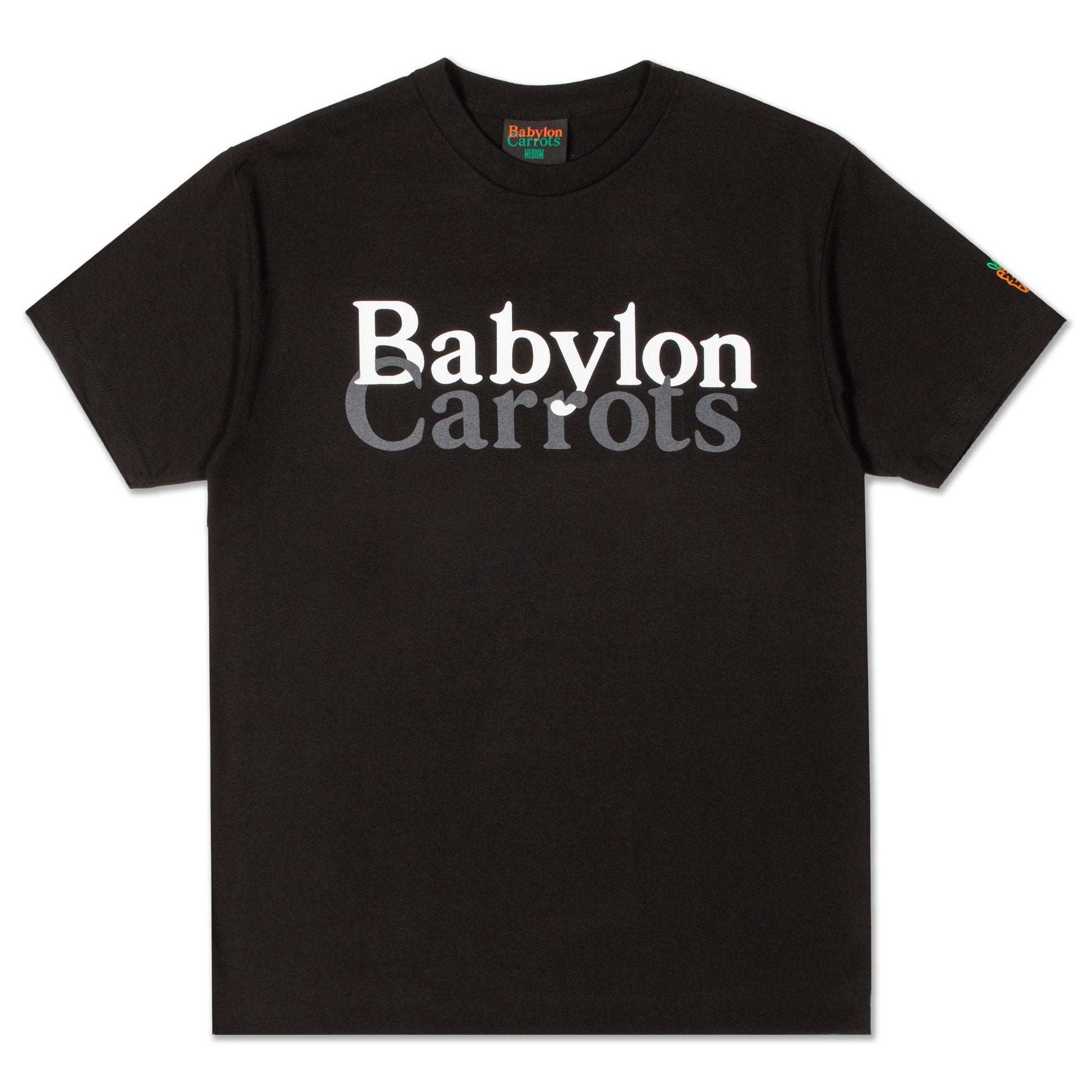 Carrots Men x Babylon Stacked Logo Tee Black SLT-BLK - T-SHIRTS - Canada