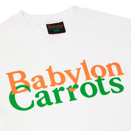 Carrots Men x Babylon Stacked Logo Tee White SLT-WHT - T-SHIRTS - Canada