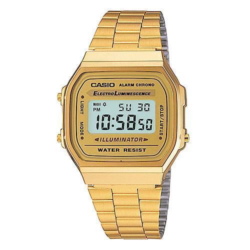 ACCESSORIES - Casio Classic Collection Digital Metal Watch Gold A168WG-9VT