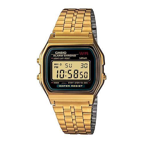 ACCESSORIES - Casio Classic Collection Digital Metal Watch Gold Black A159WGEA-1VT