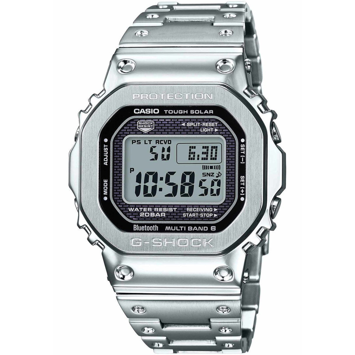 ACCESSORIES - Casio G-Shock Full Metal Steel Limited Edition Silver GMWB5000D-1 Main image