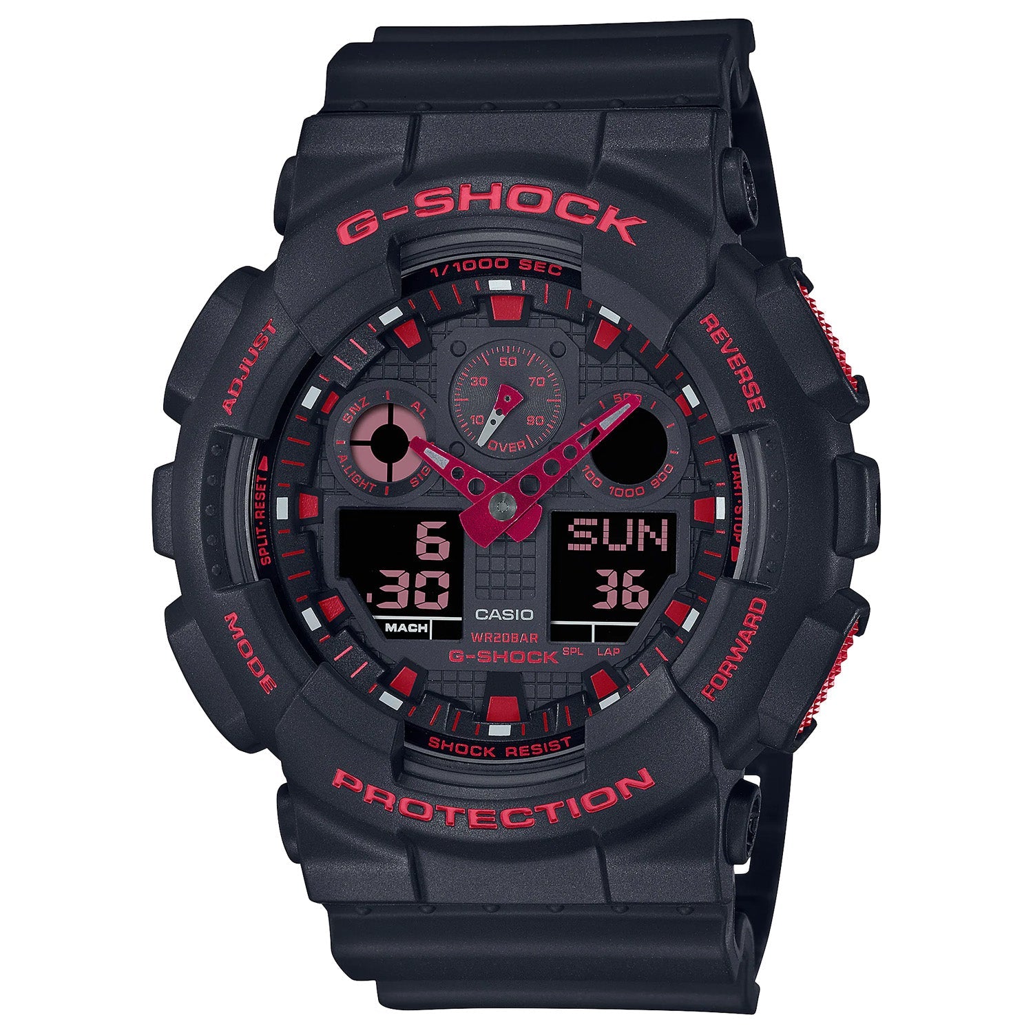 Casio G-Shock GA100 Ignite Red GA100BNR-1A - ACCESSORIES - Canada