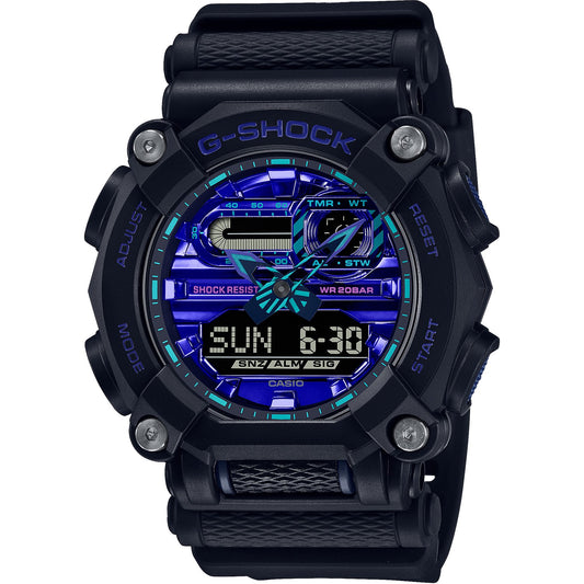 Casio G-Shock GA900 Virtual Blue Series Black GA900VB-1A - ACCESSORIES - Canada