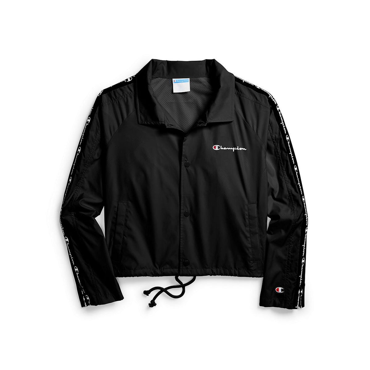 OUTERWEAR - Champion Cropped Coaches Jacket Black Women JL8501-550305-003 Main image