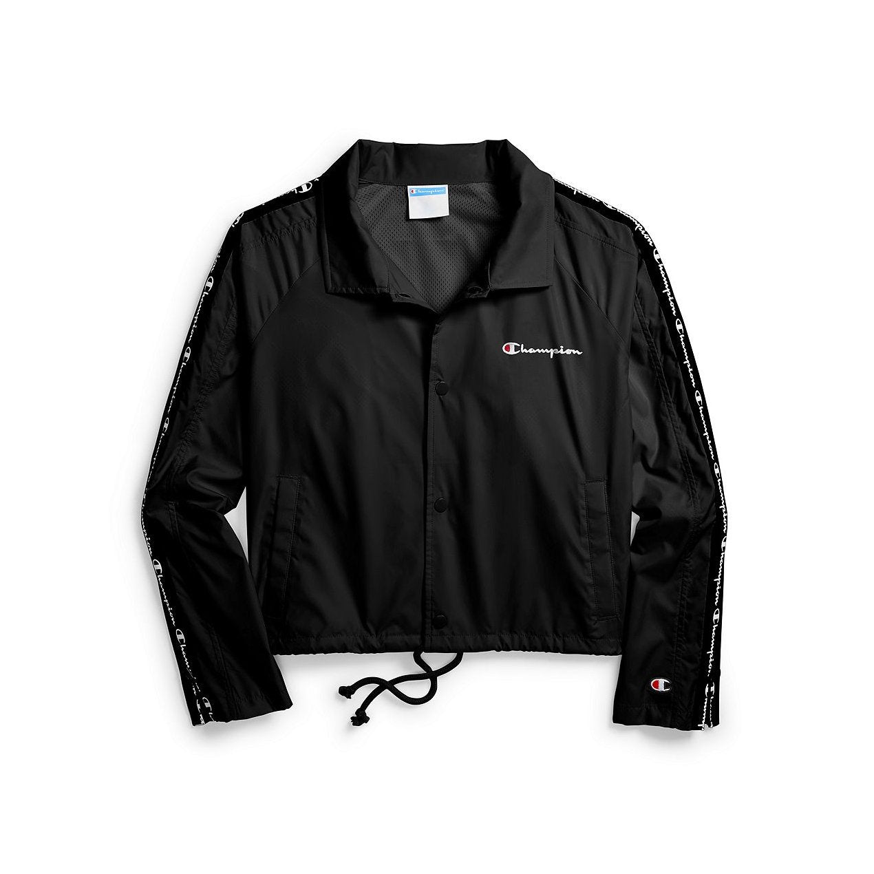OUTERWEAR - Champion Cropped Coaches Jacket Black Women JL8501-550305-003