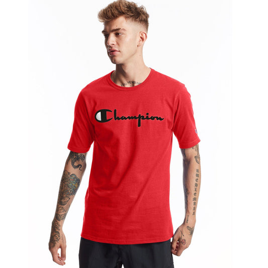 T-SHIRTS - Champion Heritage Short Sleeve Tee Team Red Scarlet Men GT19-Y08252-2WC