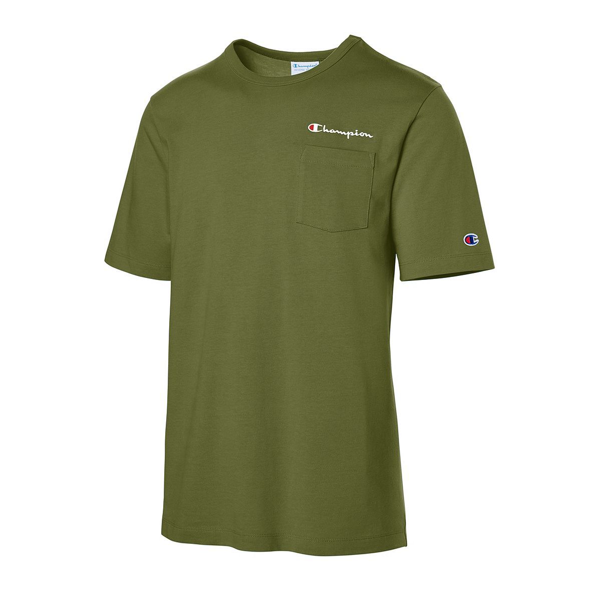 T-SHIRTS - Champion Heritage SS Pocket Tee Olive Khaki Men T5075-549957-5L1 Main image