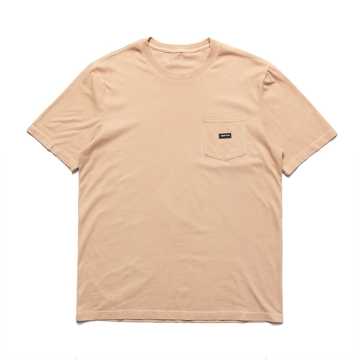 T-SHIRTS - Chrystie NYC Small OG Logo Patch Pocket Washed Orange SMOGPTCHTEE-ORA Main image