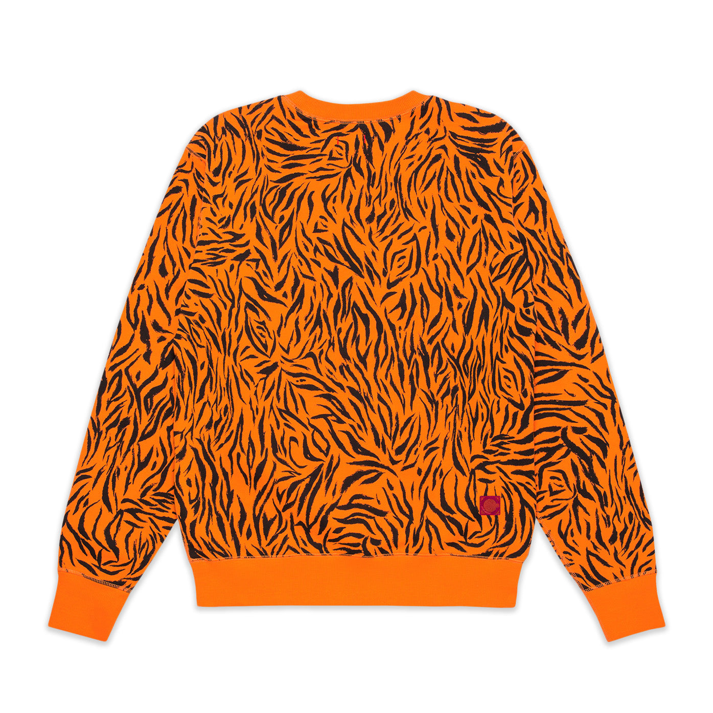 CLOT Men Tiger Stripe Sweatshirt Orange - SWEATERS - Canada