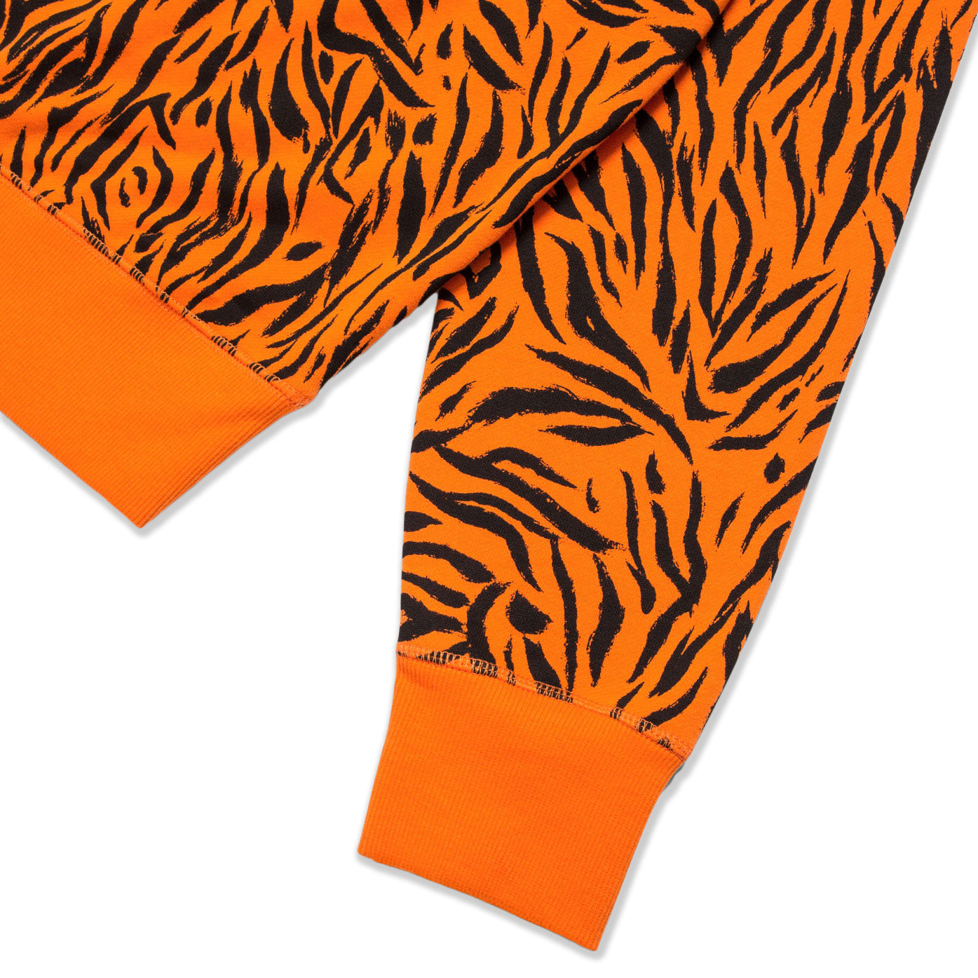 CLOT Men Tiger Stripe Sweatshirt Orange - SWEATERS - Canada