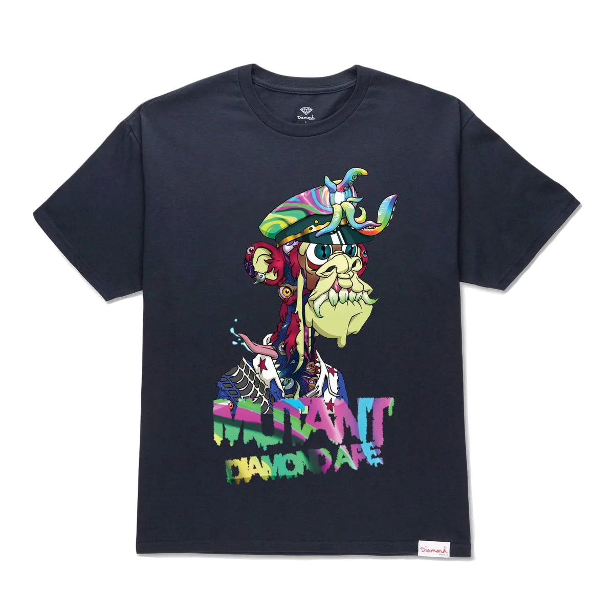 Diamond Supply Co Men Mutant Ape Trippy Tee Navy - T-SHIRTS - Canada