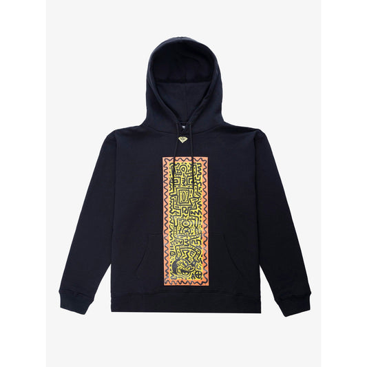 Diamond Supply Co Men x Disney Mickey Mouse x Keith Haring Mickey Meets Haring Hoodie Black DSCMTG101-BLK - T-SHIRTS - Canada