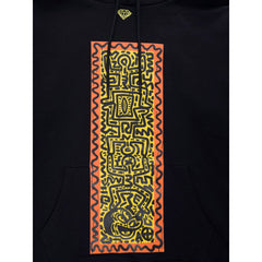 Diamond Supply Co Men x Disney Mickey Mouse x Keith Haring Mickey Meets Haring Hoodie Black DSCMTG101-BLK - T-SHIRTS - Canada