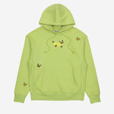 Felt Men Butterfly Embroidered Hoodie Sage BFHD-SGE - SWEATERS - Canada