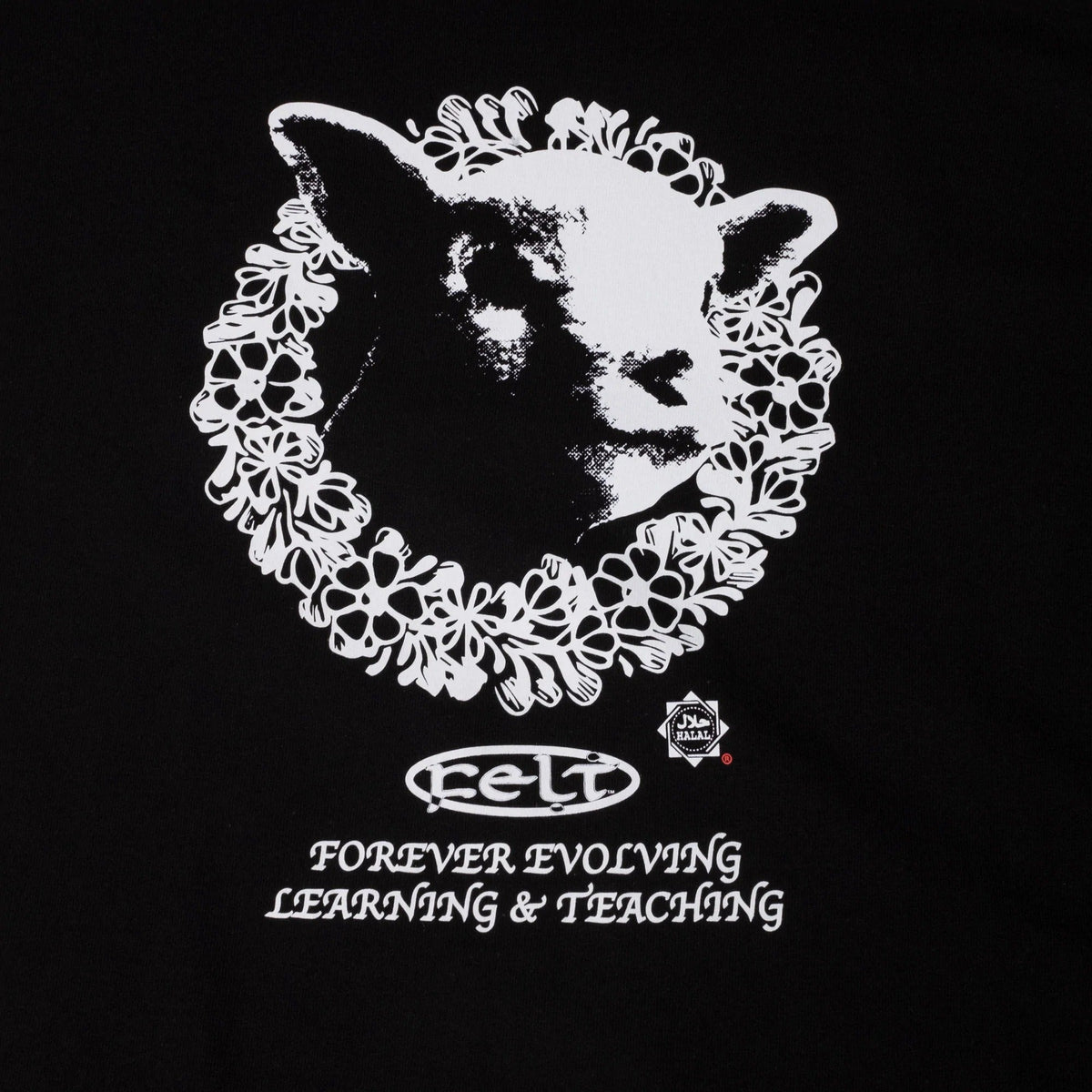 Felt Men Halal Tee Shirt Black - T-SHIRTS - Canada