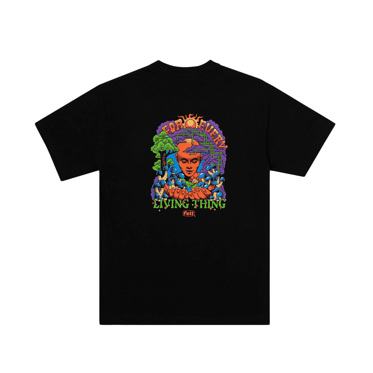 Felt Men Vision Tee Shirt Black - T-SHIRTS - Canada