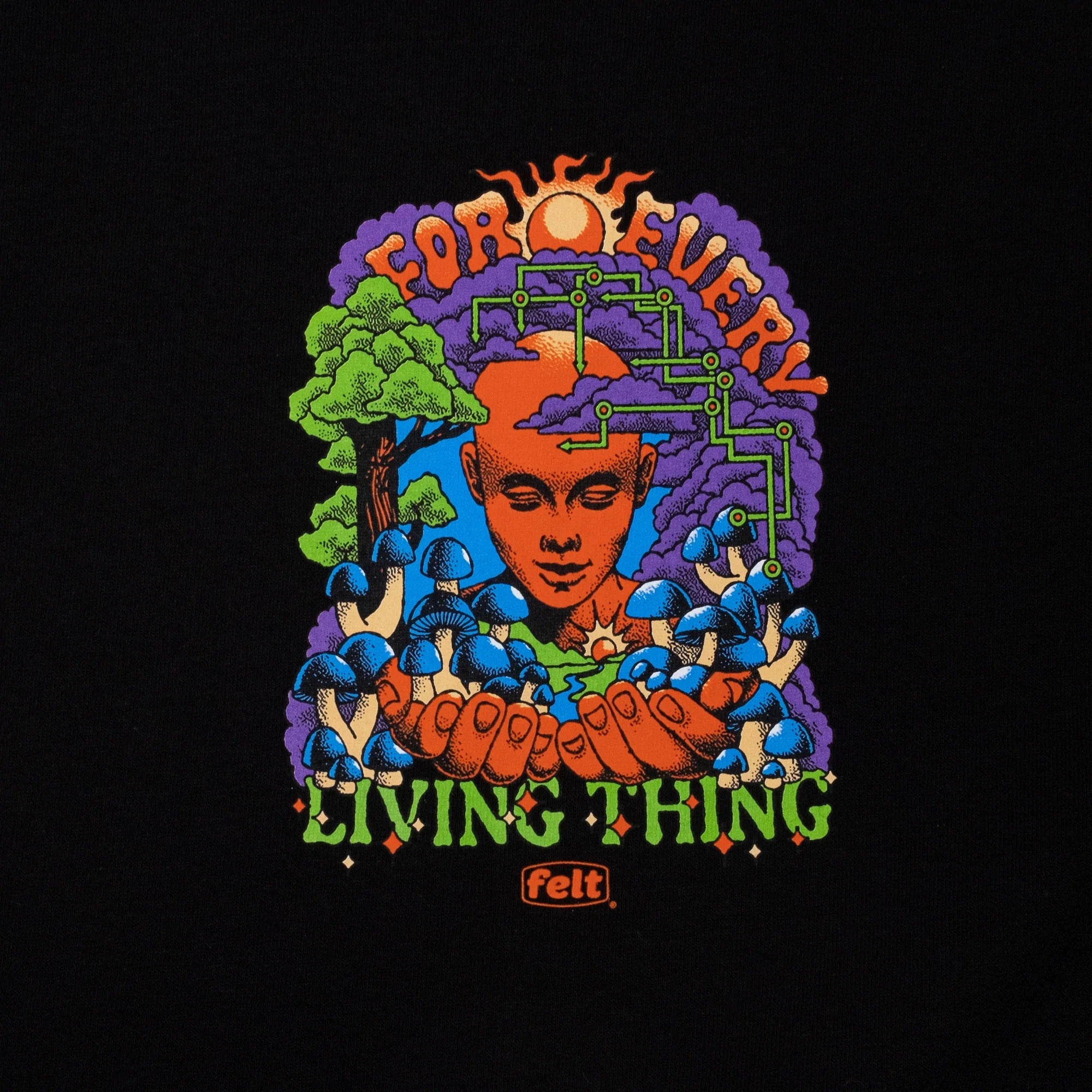 Felt Men Vision Tee Shirt Black - T-SHIRTS - Canada