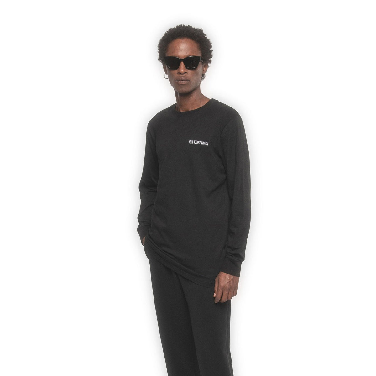 Han Kjøbenhavn Men Casual Tee Long Sleeve Black 20002-11 - T-SHIRTS - Canada Main image