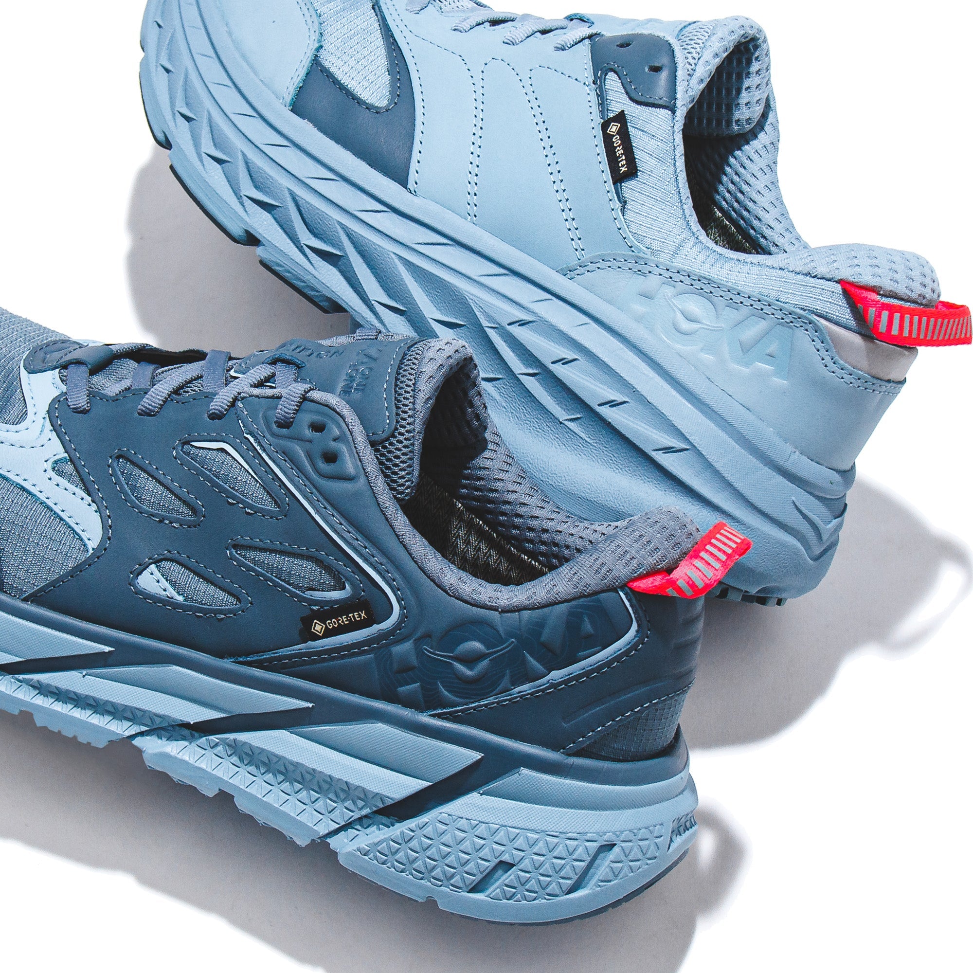 Hoka One One Men Clifton L GTX Gore-Tex Goblin Blue Stone Blue 1129972-GBSB - FOOTWEAR - Canada