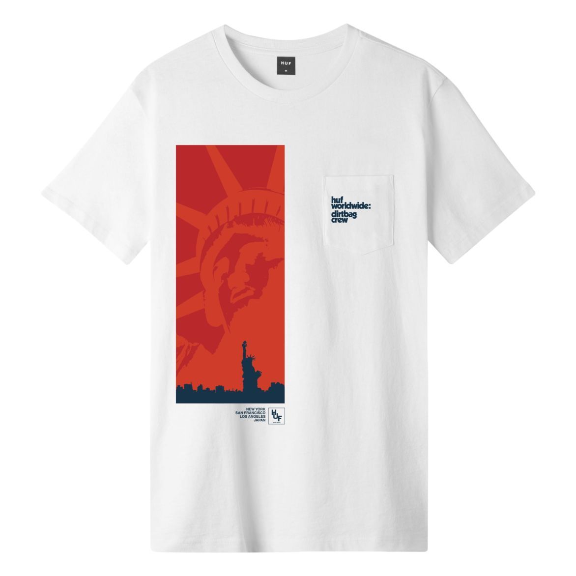 T-SHIRTS - Huf Liberty SS Pocket Tee White Men TS00997-WHT Main image