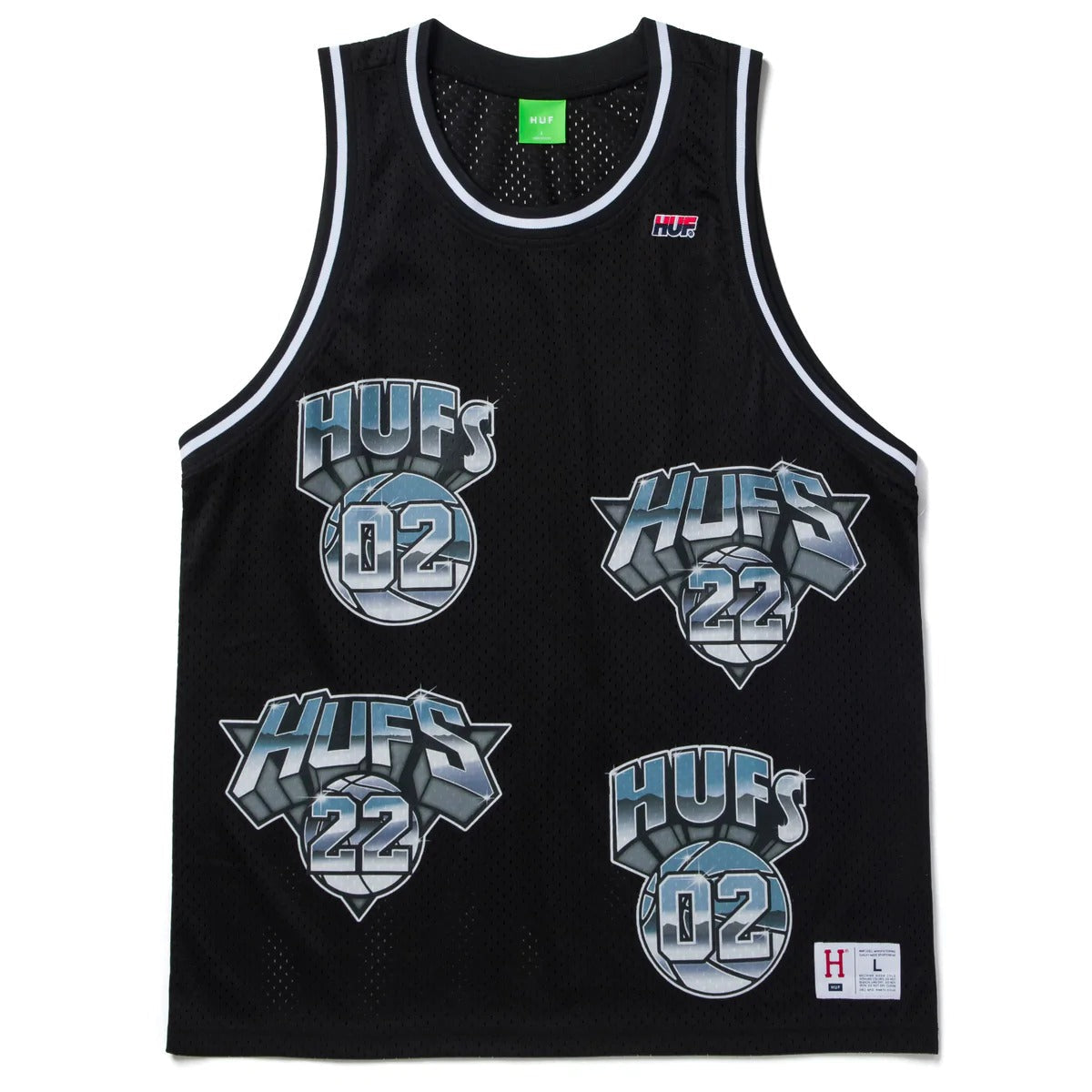 Huf Men Basketball Jersey Black KN00354-BLK - TANK TOPS - Canada Main image