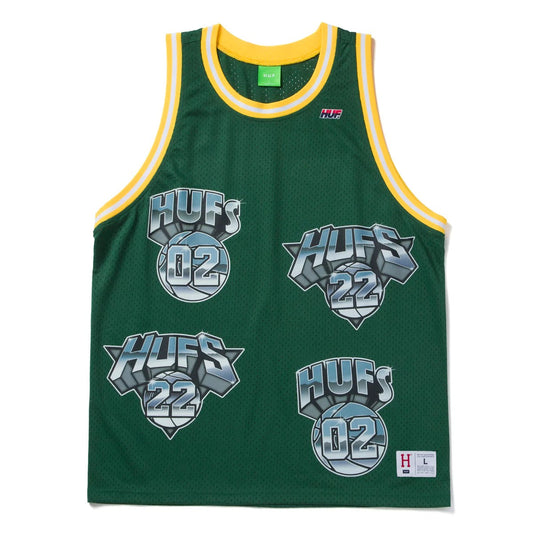 Huf Men Basketball Jersey Green KN00354-GRN - TANK TOPS - Canada